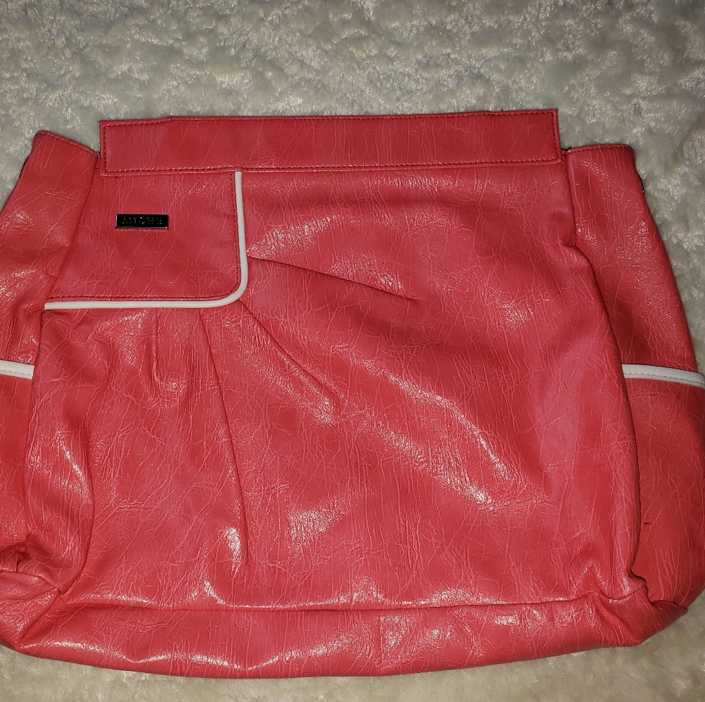 Miche Clutch Bag Coral Pink Magnetic Closure